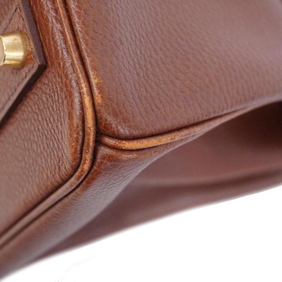 Hermes handbag Birkin 40 □B stamp Ardennes Brown Men's Women's - Picture 8 of 16